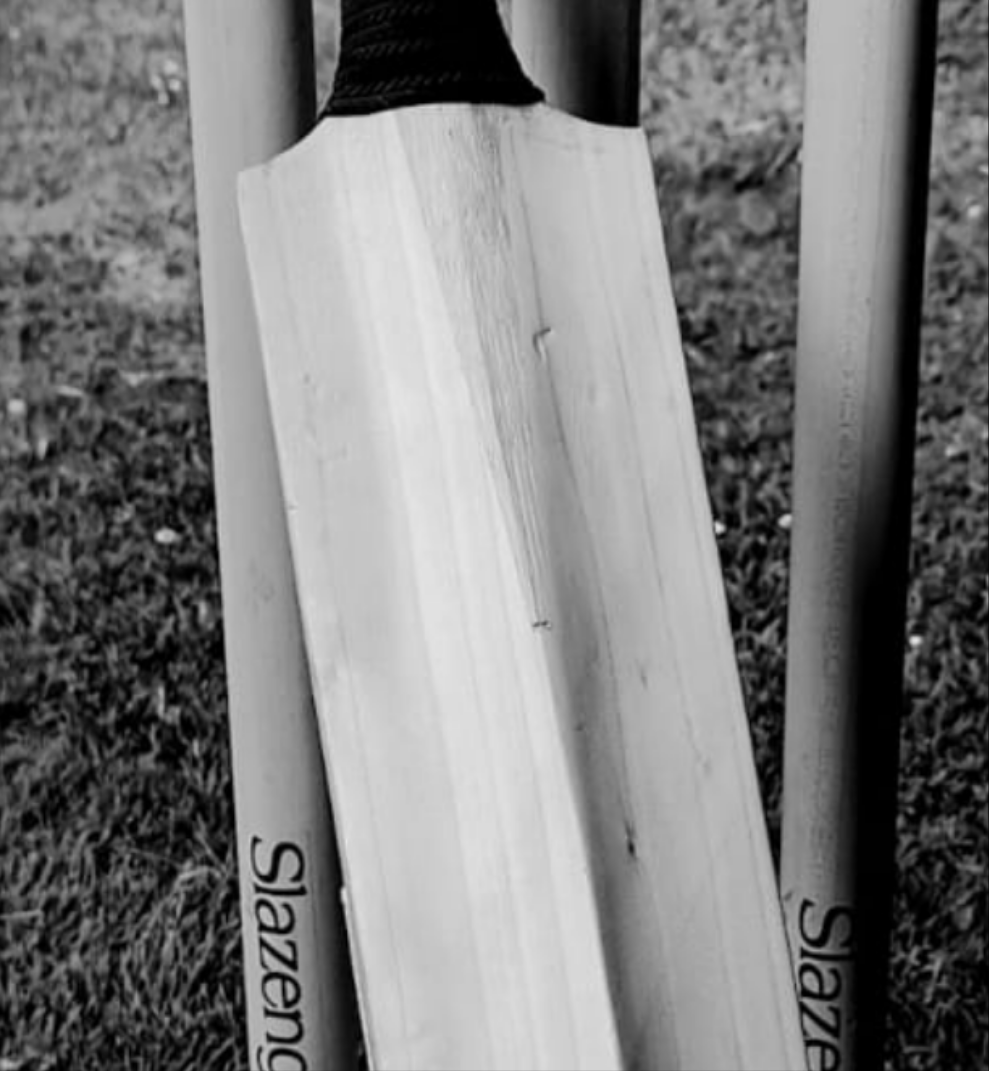 WC Cricket bat sticker removal. Cricket bat stickers removed from cricket bat