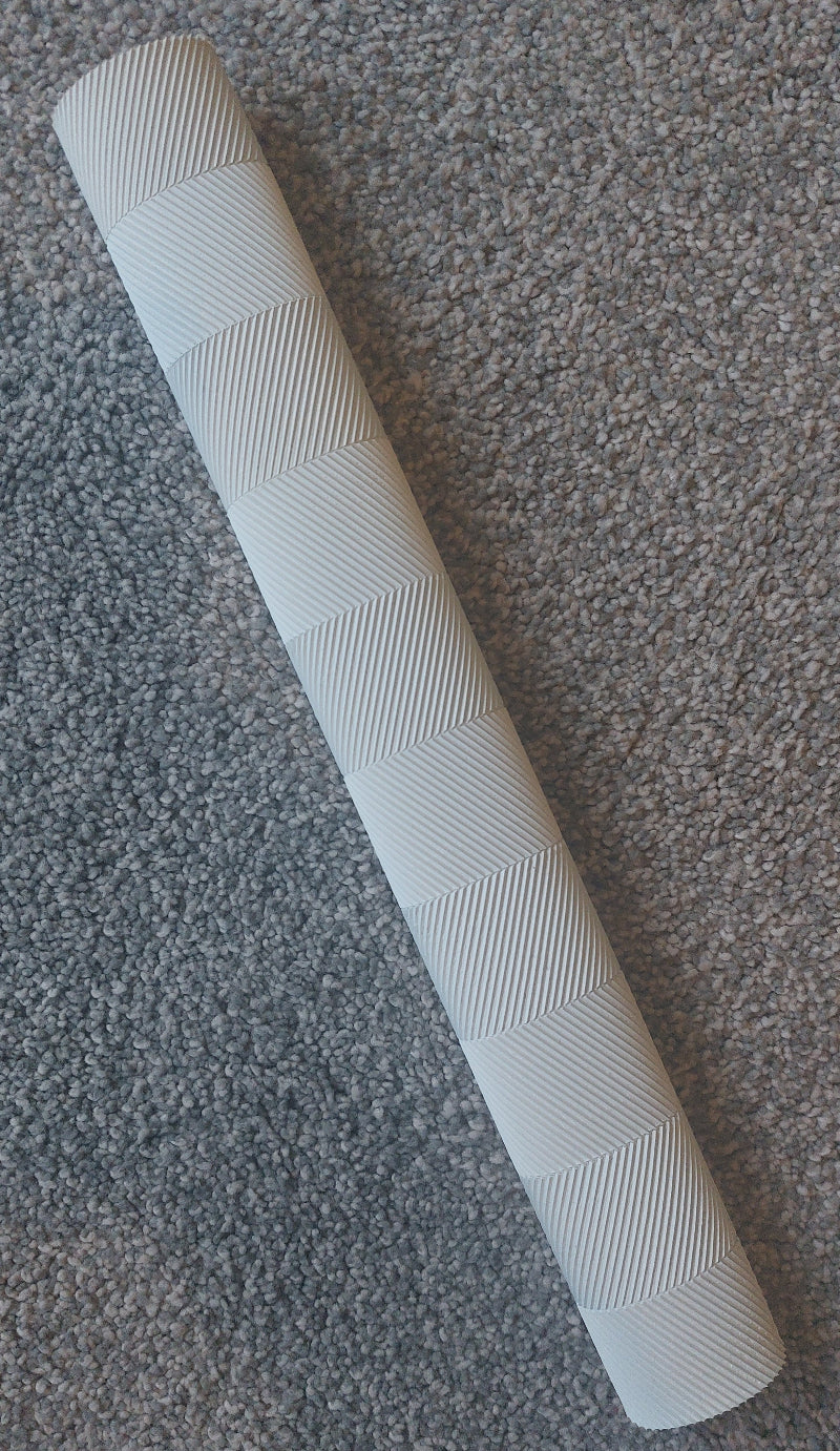 white chevron cricket bat grip
