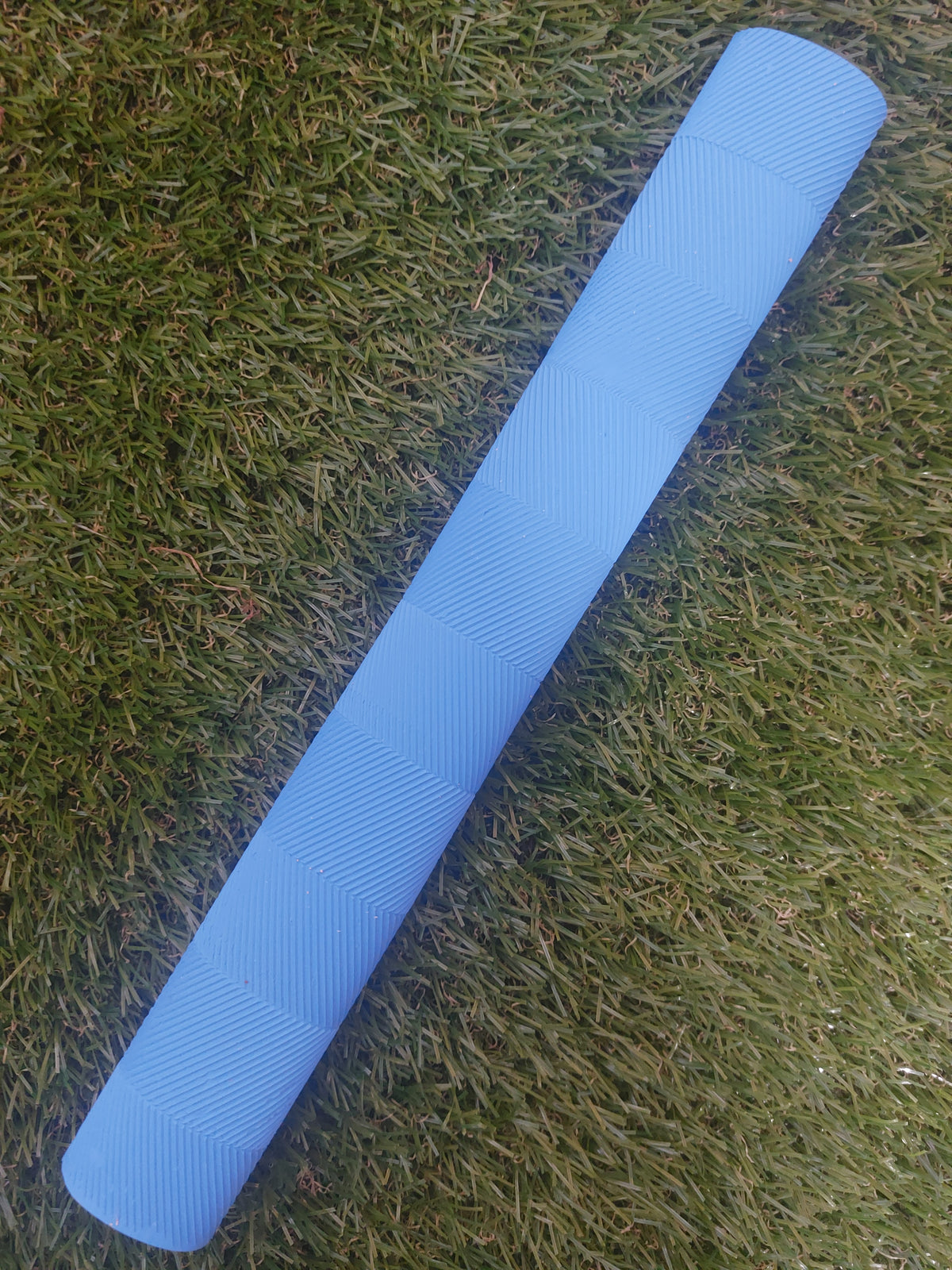 Aqua Blue Chevron Cricket Bat Grip