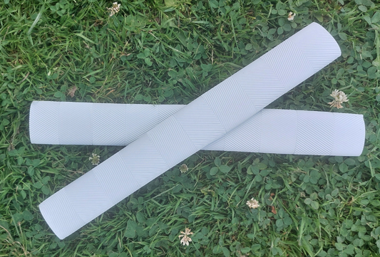 White Chevrin Cricket Bat Grips