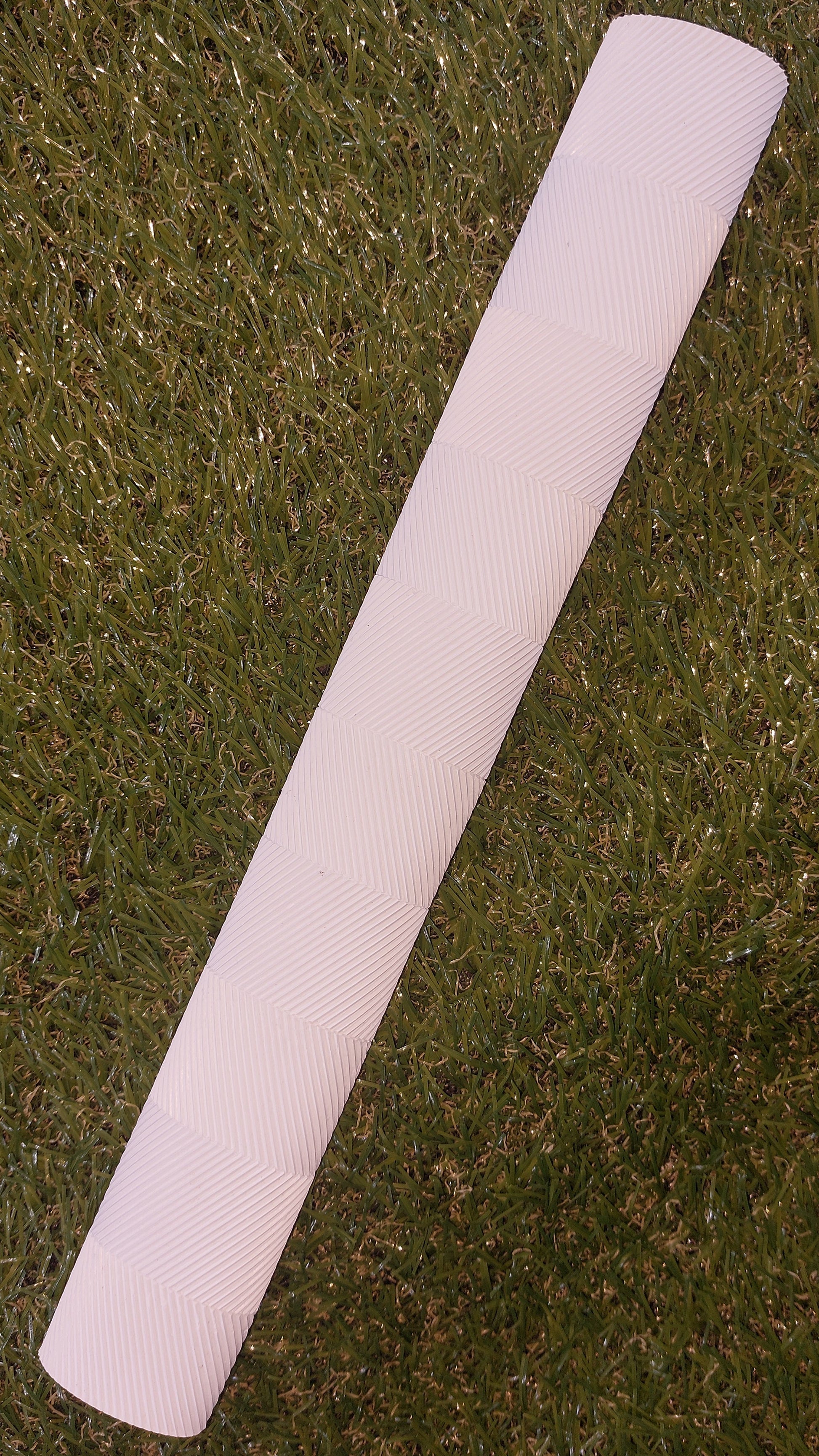 White Chevron Cricket Bat Grip