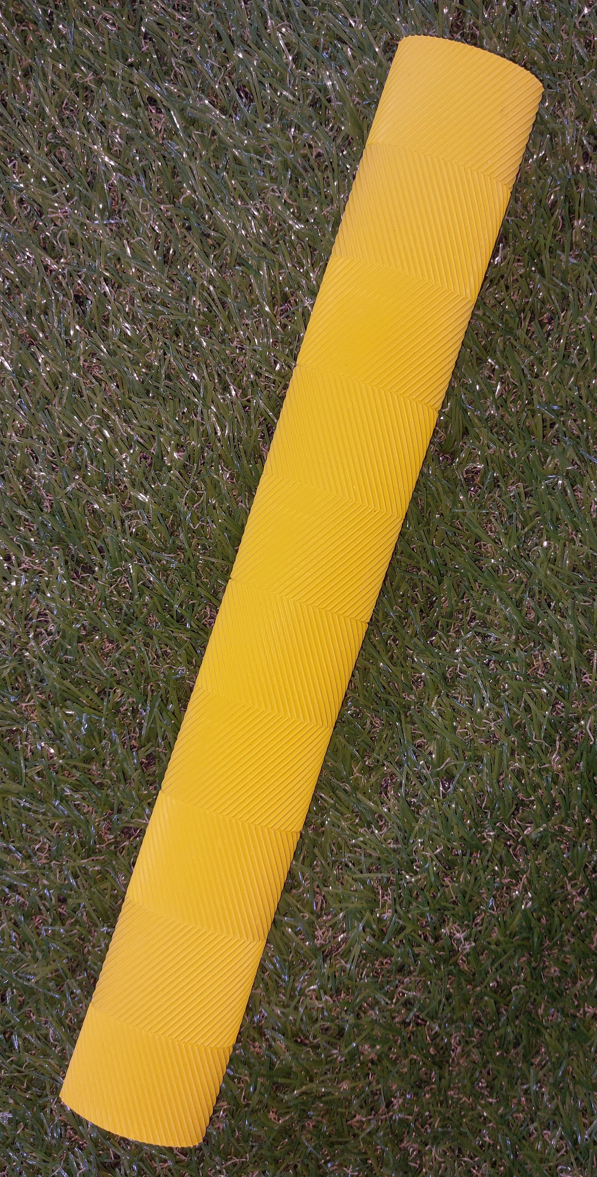 Yellow Chevron Cricket Bat Grip